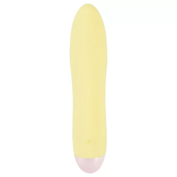 Cuties Mini Yellow - vibrator reîncărcabil din silicon (galben)