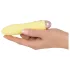Cuties Mini Yellow - vibrator reîncărcabil din silicon (galben)