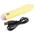 Cuties Mini Yellow - vibrator reîncărcabil din silicon (galben)