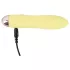 Cuties Mini Yellow - vibrator reîncărcabil din silicon (galben)