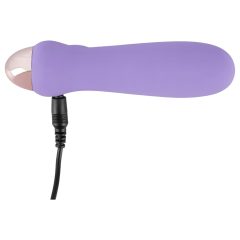   Cuties Mini Purple - vibrator cu tijă de silicon reîncărcabilă (violet)