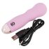 Cuties Mini Rose - vibrator reîncărcabil cu valuri - silicon roz