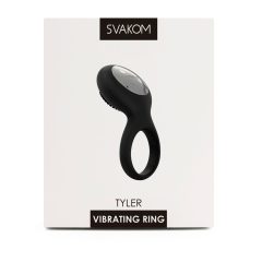   Svakom Tyler - inel pentru penis cu vibratii, impermeabil, reîncărcabil (negru)