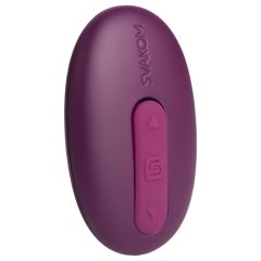   Svakom Elva - oul care vibrează cu baterii și telecomandă (viola)