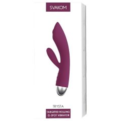   Svakom Trysta - vibrator rezistent la apă cu bile și țepi în mișcare (viola)