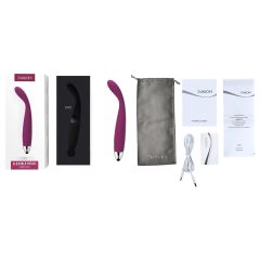   Svakom Cici - vibrator reîncărcabil, flexibil pentru punctul G (viola)