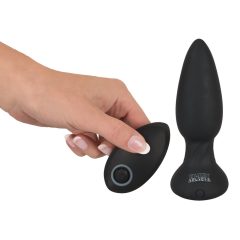Black Velvet - Vibrator anal wireless, cu acumulator (negru)