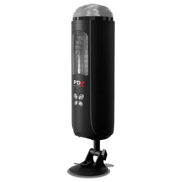 PDX Ultimate Milker - masturbator automat cu sucțiune și vibrații - negru