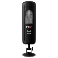   PDX Ultimate Milker - masturbator cu vagin artificial, alimentat cu baterie, pentru muls penis (negru)
