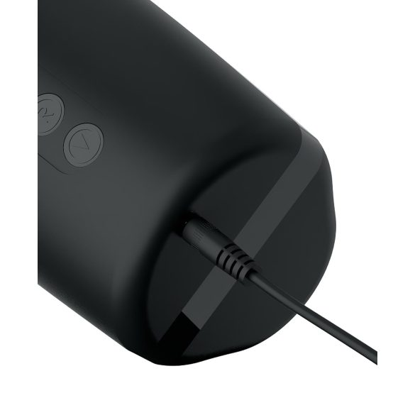 PDX Elite - masturbator automat cu sucțiune și mișcare verticală - negru