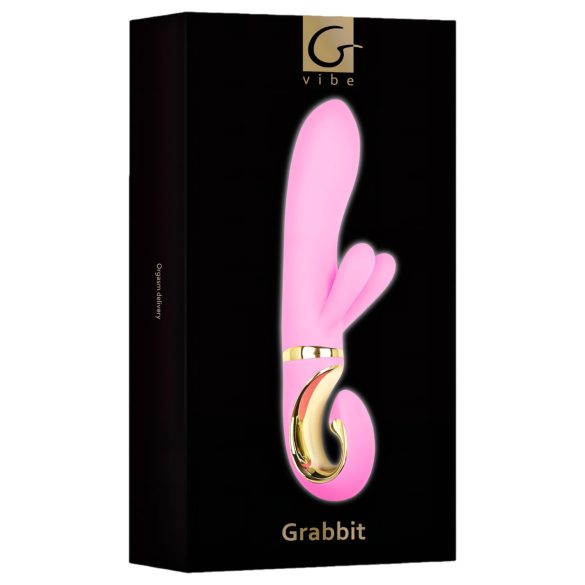 G-Vibe GRabbit - vibrator punctul G cu 3 motoare, reîncărcabil, roz