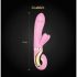 G-Vibe GRabbit - vibrator punctul G cu 3 motoare, reîncărcabil, roz