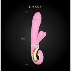   G-Vibe GRabbit - vibrator punctul G cu acumulator și 3 motoare (roz)