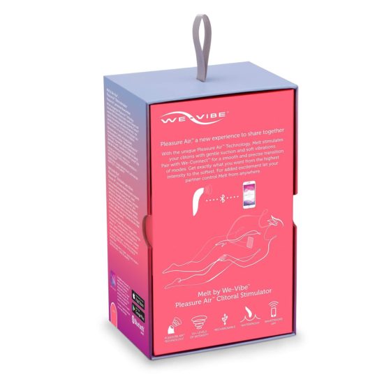 We-Vibe Melt - vibrator cu aer pulsat pentru clitoris, reincarcabil, inteligent (coral)
