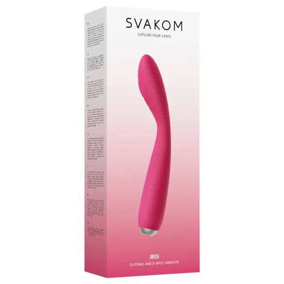 Svakom Iris - vibrator pentru punctul G, reîncărcabil, impermeabil, roșu