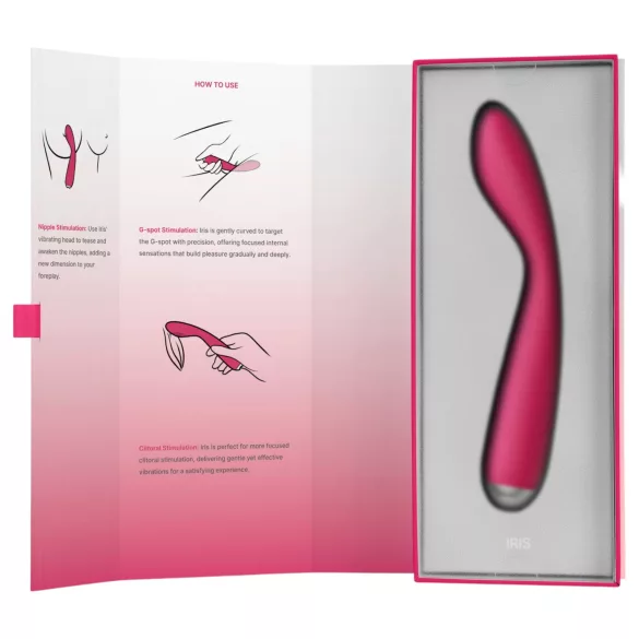 Svakom Iris - vibrator pentru punctul G, reîncărcabil, impermeabil, roșu