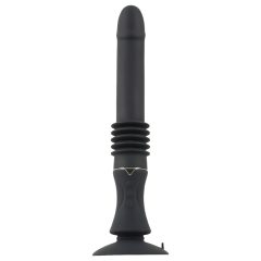   You2Toys - Fucking Machine - vibrator fără fir, cu clemă, cu împingere (negru)