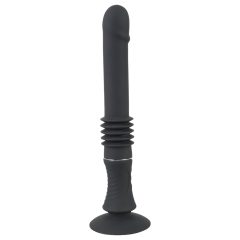   You2Toys - Fucking Machine - vibrator fără fir, cu clemă, cu împingere (negru)