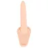 You2Toys - vibrator strap-on cu baterie reîncărcabilă - piele natur