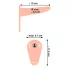 You2Toys - vibrator strap-on cu baterie reîncărcabilă - piele natur