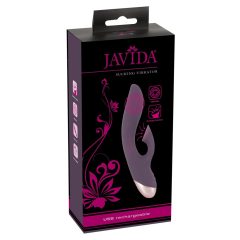 Javida - vibrator impermeabil, cu supt de clitoris (violet)