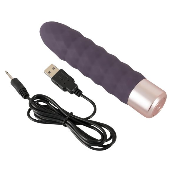 You2Toys Elegant Diamond - vibrator tip baghetă reîncărcabil - mov