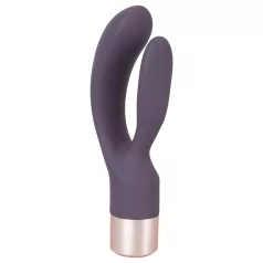   You2Toys Elegant Double - vibrator cu braț pentru clitoris, reîncărcabil, mov