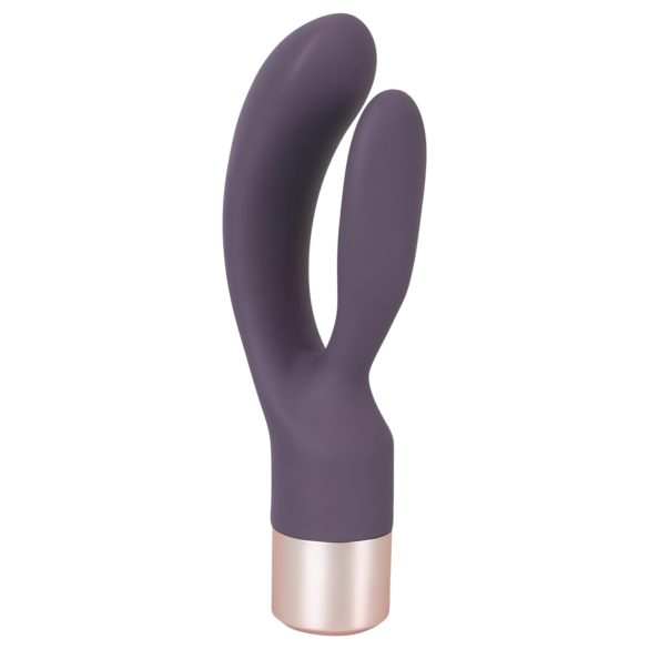 You2Toys Elegant Double - vibrator cu braț pentru clitoris, reîncărcabil, mov