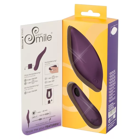 SMILE - Vibrator pentru clitoris reîncărcabil - lila