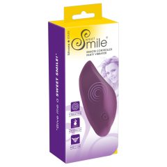   SMILE Panty - vibrator clitoridian cu baterie, rezistent la apă, cu control radio (violet)