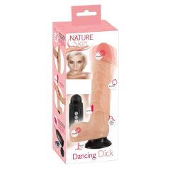   Nature Skin - Dancing Dick, vibrator realist rotativ (natural)
