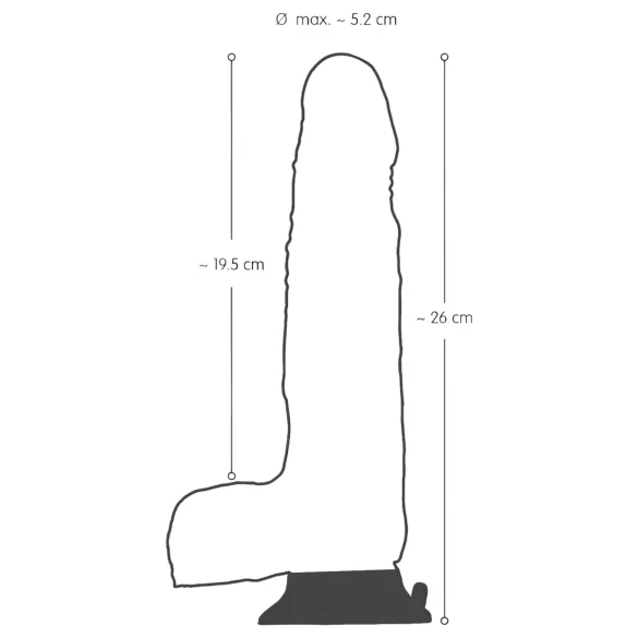 Nature Skin - Vibrator realist rotativ - piele naturală - culoare naturală