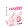 Couples Choice - vibrator pentru cuplu cu 2 motoare - roz