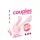 Couples Choice - vibrator de cuplu cu 2 motoare (roz)