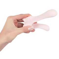   Couples Choice - vibrator de cuplu fără fir, cu două motoare (roz pal)