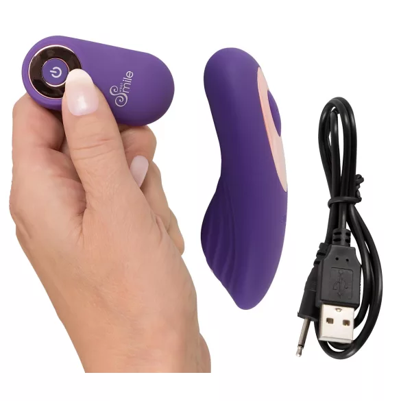 SMILE - Vibrator pentru clitoris cu telecomandă, reîncărcabil - mov