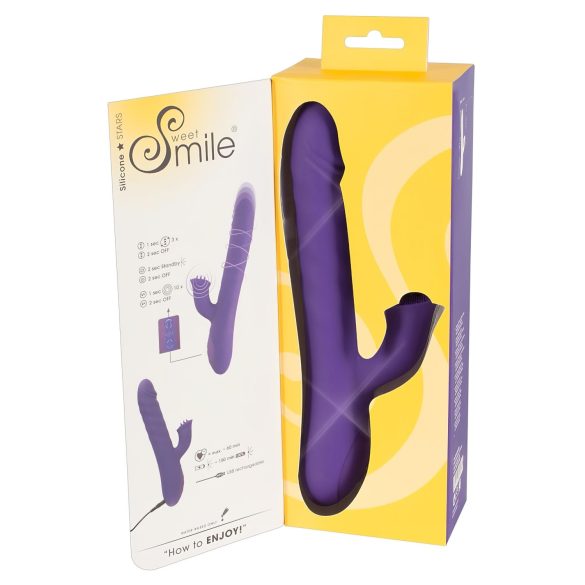 Smile Pearl - vibrator cu bile stimulatoare - liliac