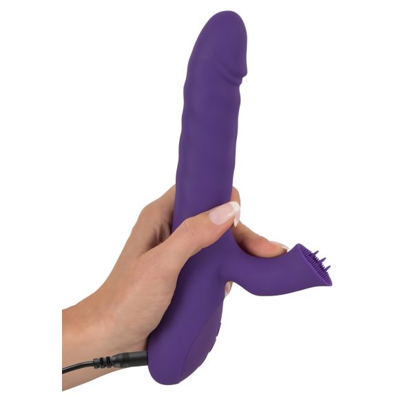 Smile Pearl - vibrator cu bile stimulatoare - liliac