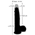 You2Toys - vibrator realist cu mișcare de împingere - culoare naturală
