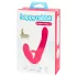 Happyrabbit - Vibrator strapless pentru cupluri - silicon roz