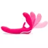 Happyrabbit - Vibrator strapless pentru cupluri - silicon roz