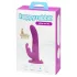 Happyrabbit - strap-on cu vibrator iepuraș - lila