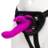 Happyrabbit - strap-on cu vibrator iepuraș - lila