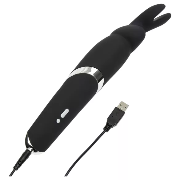 Happyrabbit - masajator wand vibrator cu acumulator - negru
