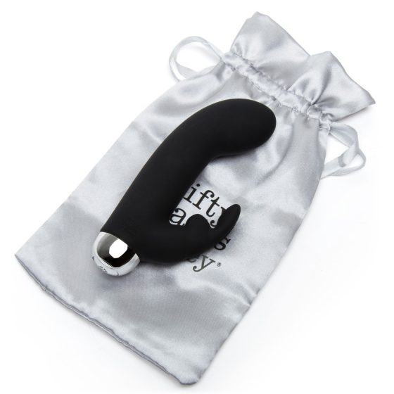 Cincizeci de umbre ale lui Grey - Vibrator cu braț de clitoris Greedy Girl (negru)