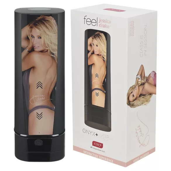 Kiiroo Onyx+ Jessica Drake - masturbator interactiv - negru