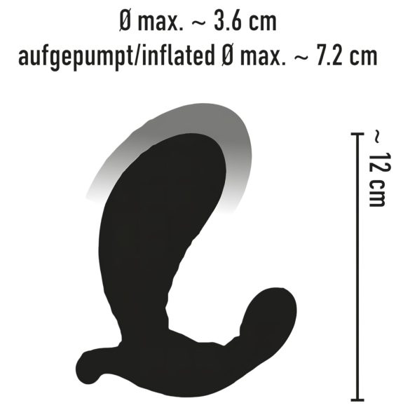 You2Toys - vibratoare cu telecomandă - felfújható - silicon negru