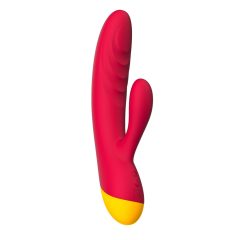   ROMP Jazz - vibrator impermeabil cu stimulator de clitoris pentru punctul G (roz)