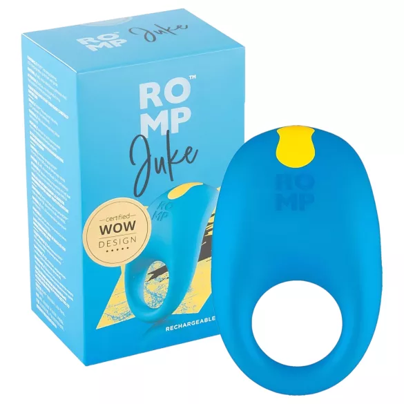 ROMP Juke - inel penian vibrant rezistent la apă - albastru