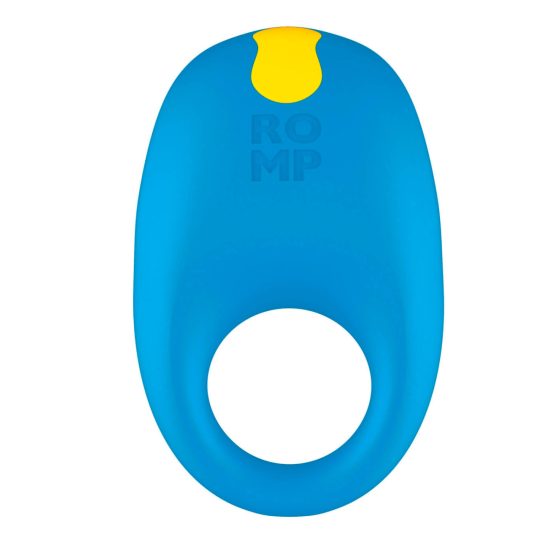 ROMP Juke - inel de penis vibrat și impermeabil (albastru)